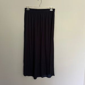 Navy Maxi Skirt, Size L